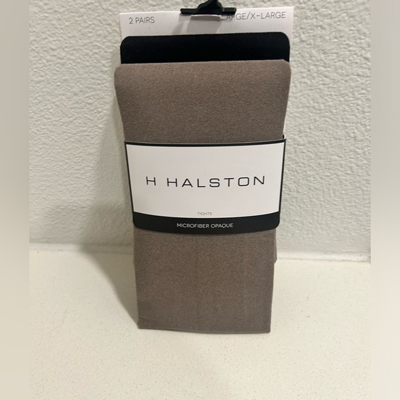 H by Halston Accessories - H by Halston Black and gray footless tights opaque